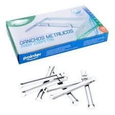 GANCHOS METALICOS PARA CARPETAS POINTER 70MM