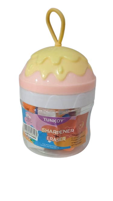 KIT DE BORRADORES Y SACAPUNTAS TUNKOY 5X5
