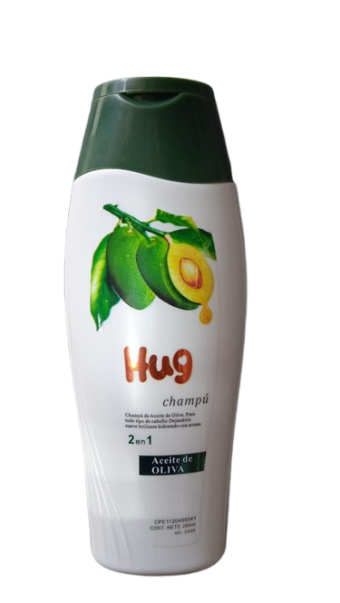 CHAMPÚ DE ACEITE DE OLIVA 2 EN 1 MARCA HUG 200ML