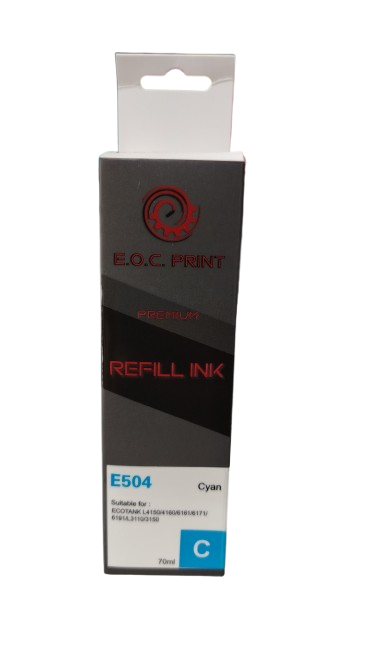 TINTA PARA IMPRESORA E.O.C PRINT CYAN 70ML