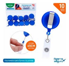 PORTACARNET TIPO YOYO COLOR AZUL 65 CM