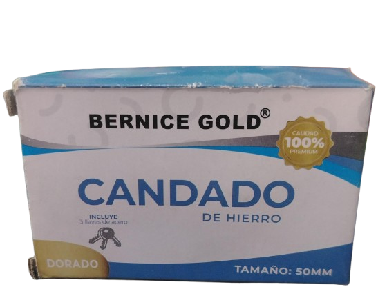 CANDADO DE HIERRO BERNICE GOLD 50MM