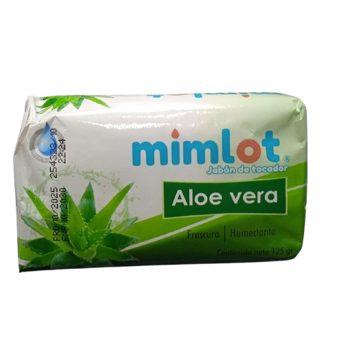 JABÓN DE BAÑO MIMLOT 125GR FRAGANCIA ALOE VERA
