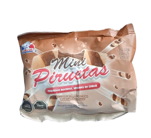 MINI PIRUETAS MARCA LE BISCUIT 150G