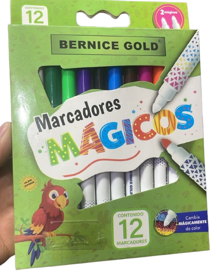 MARCADOR PERMANENTE MAGICO BERNICE GOLD X12