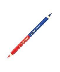 BICOLOR YUMBO TRIANGULAR AZUL Y ROJO 4MM