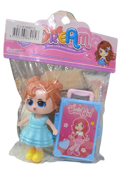 MUÑECA CON MALETAS MARCA BEATIFUL INSIDE
