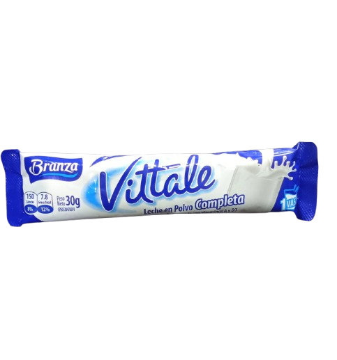 LECHE EN POLVO COMPLETA VITTALE MARCA BRANZA 30 G