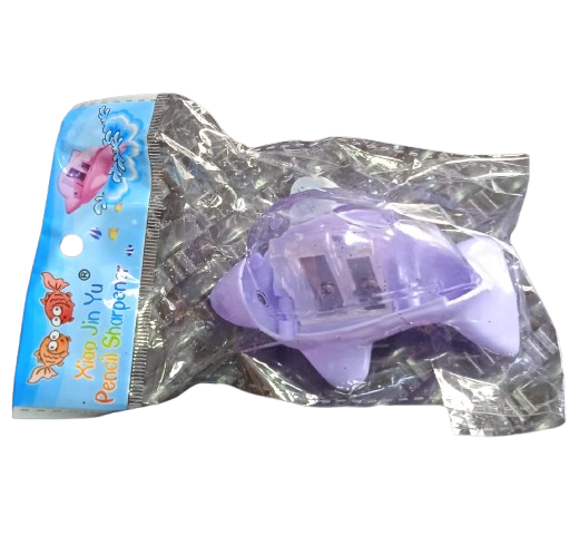 SACAPUNTAS CON DEPÓSITO EN FORMA DE DELFÍN