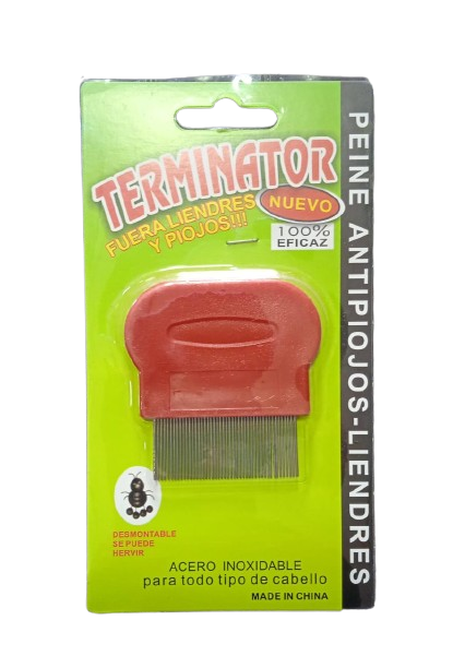 PEINE ANTIPIOJOS-LIENDRES MARCA TERMINATOR