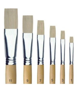 KIT DE PINCELES PLANOS MARCA GARABATOS