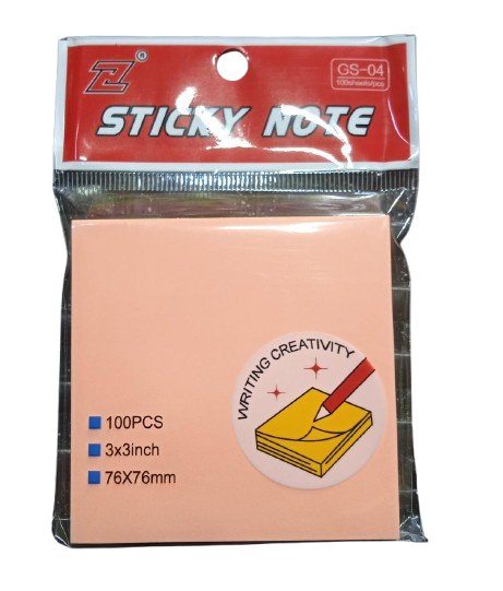 STICKY NOTE 3X3INCH 76X76 MM