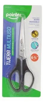 TIJERA MULTIUSO POINTER 8" 20CM NEGRA