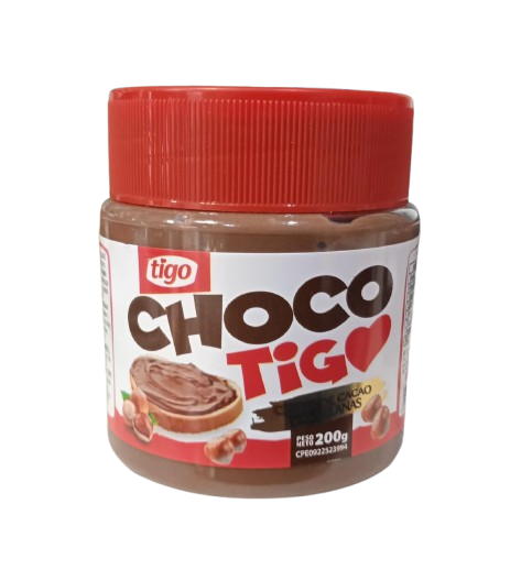 CREMA DE CACAO Y AVELLANAS CHOCO TIGO MARCA TIGO 200G