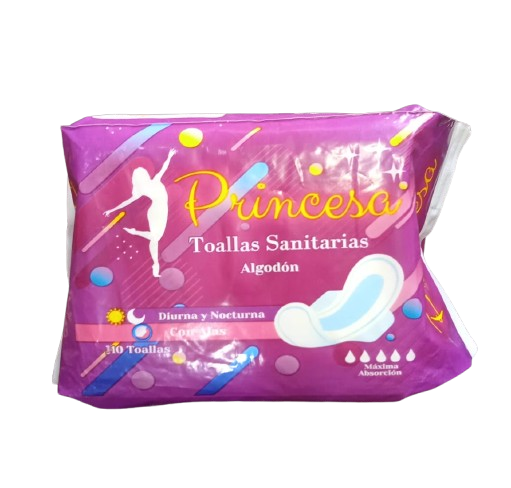 TOALLAS SANITARIAS DE ALGODÓN MARCA PRINCESA X20