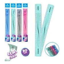 REGLA PLASTICA ESCOLAR POINTER 30CM DE COLORES
