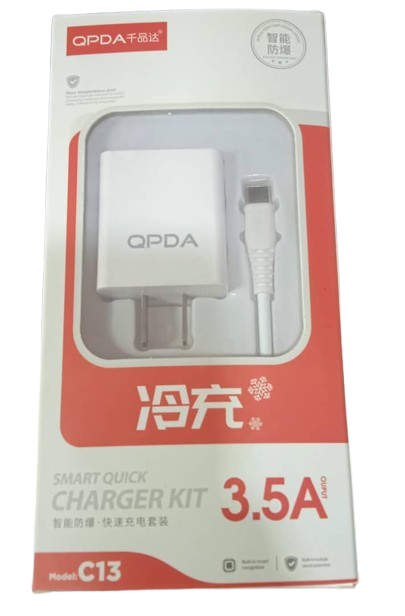 CARGADOR TIPO C MARCA QPDA 3.5A