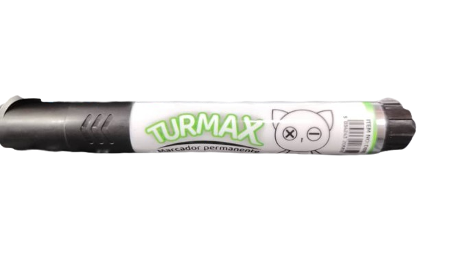 MARCADOR PERMANENTE PUNTA FINA TURMAX D880 NEGRO