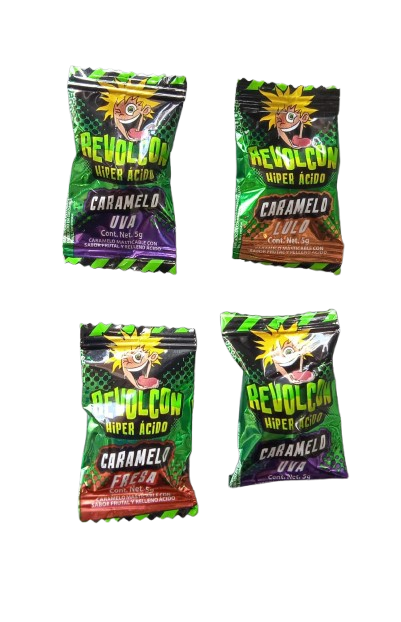 CHICLE ÁCIDO MARCA REVOLCÓN 5G