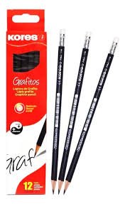 LAPIZ DE GRAFITO TRIANGULAR KORES 2HB