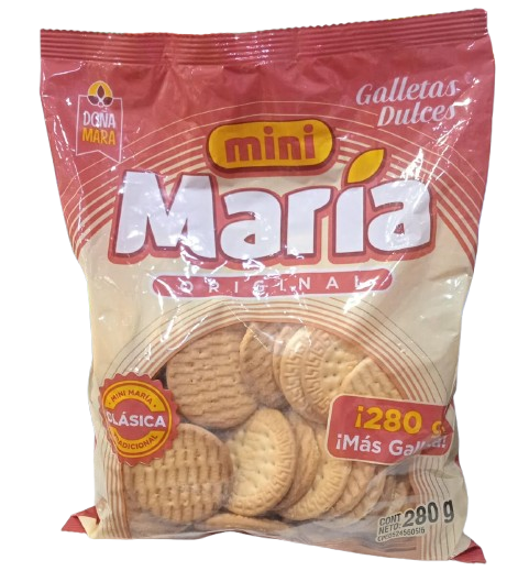 GALLETAS DULCES MINI MARIA MARCA DOÑA MARA 280G