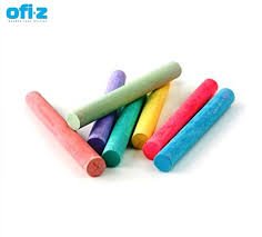 TIZAS DE COLOR CHALK GIRAFA X12PZS