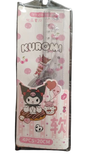 SET DE REGLAS KUROMI 4PZ 2OCM