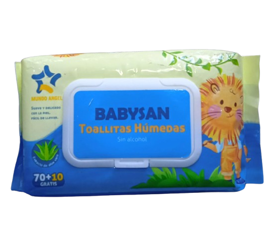 TOALLAS HÚMEDAS MARCA BABYSAN X80