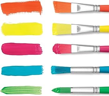 JUEGO DE PINCELES DE COLORES MARCA ALFA DE 6 UNIDADES