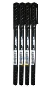 BOLIGRAFO TRIANGULAR KORES 1MM NEGRO C/TAPA