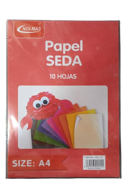 PAPEL SEDA TAMAÑO A4 X 10 MARCA NOLMAS