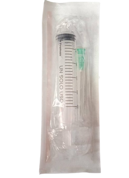 JERINGA DESCARTABLE CON AGUJA 10 ML MARCA PROMAX