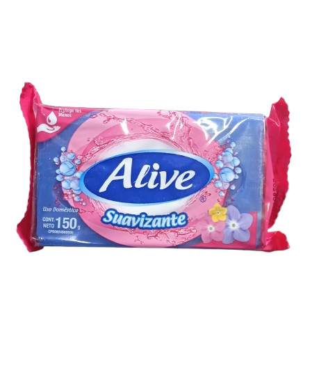 JABÓN PANELA MARCA ALIVE TIPO SUAVIZANTE 150G