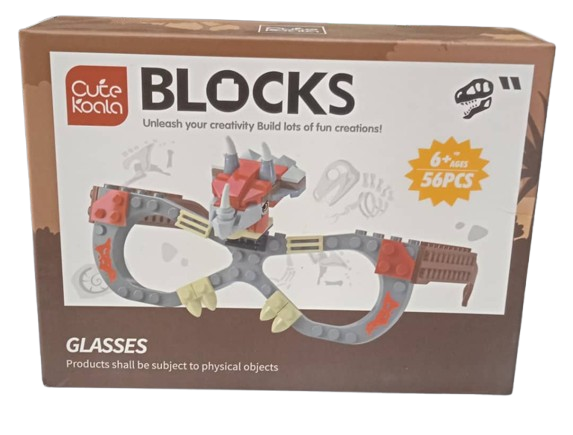BLOCK DE LEGO EN FORMA DE LENTES DE 56PCS MARCA CUTE KOALA