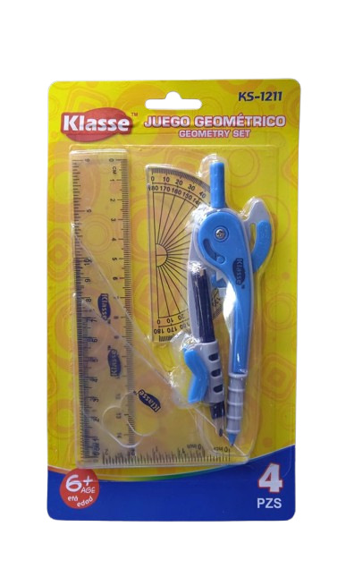 JUEGO GEOMÉTRICO MARCA KLASSE 4PCS