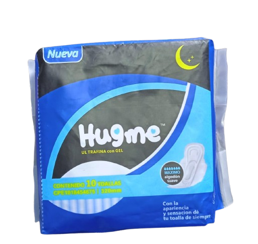 TOALLAS INTIMAS MARCA HUGME X 10
