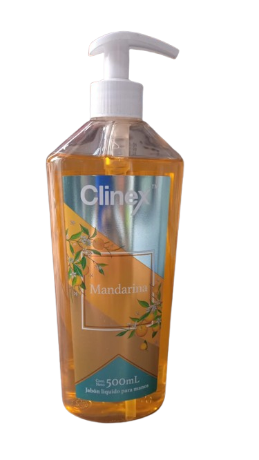 JABÓN LÍQUIDO PARA MANOS MARCA CLINEX MANDARINA 500ML