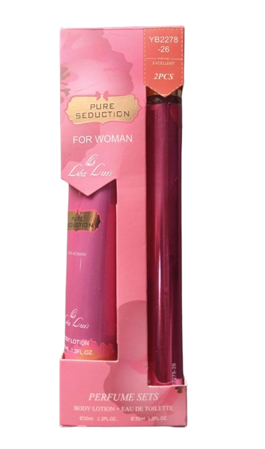 SET DE PERFUME PURE SEDUCTION FOR WOMAN LÉA LUIS 35ML C/U
