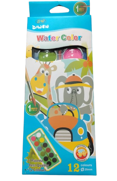 ACUARELA DIWEN X 12 COLORES