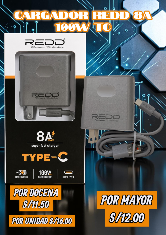 CARGADOR REDD 8A 100W TC RD-6153C