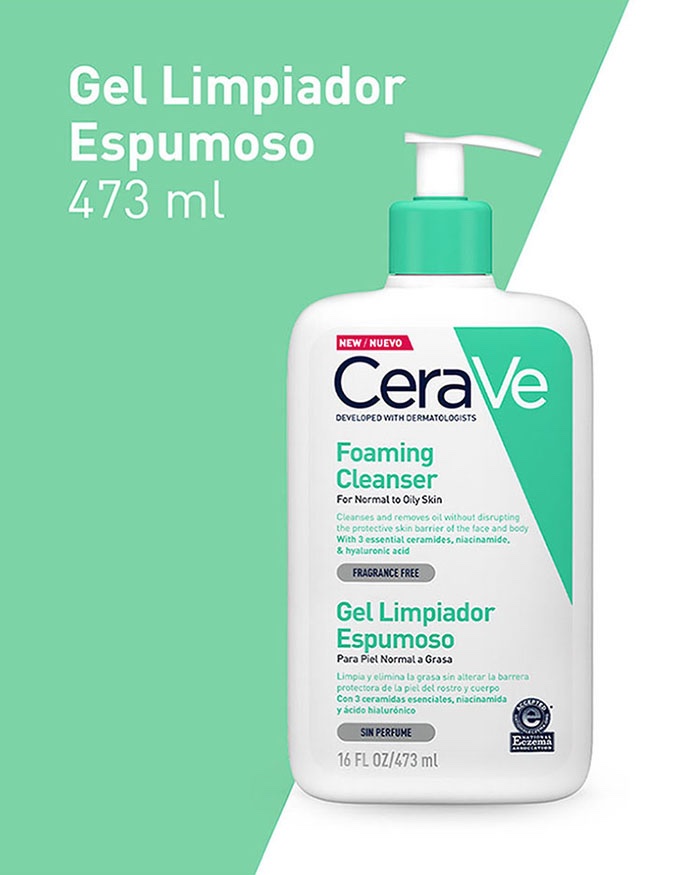 CeraVe Limpiador Facial Espumoso
