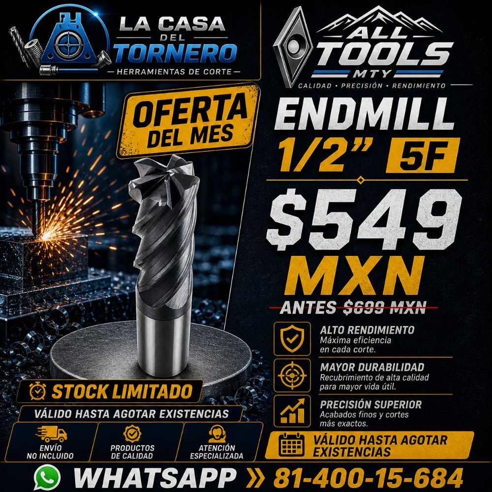 ENDMILL DE 1/2