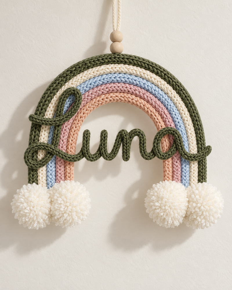 Knitted Wire - Rainbow Bloom