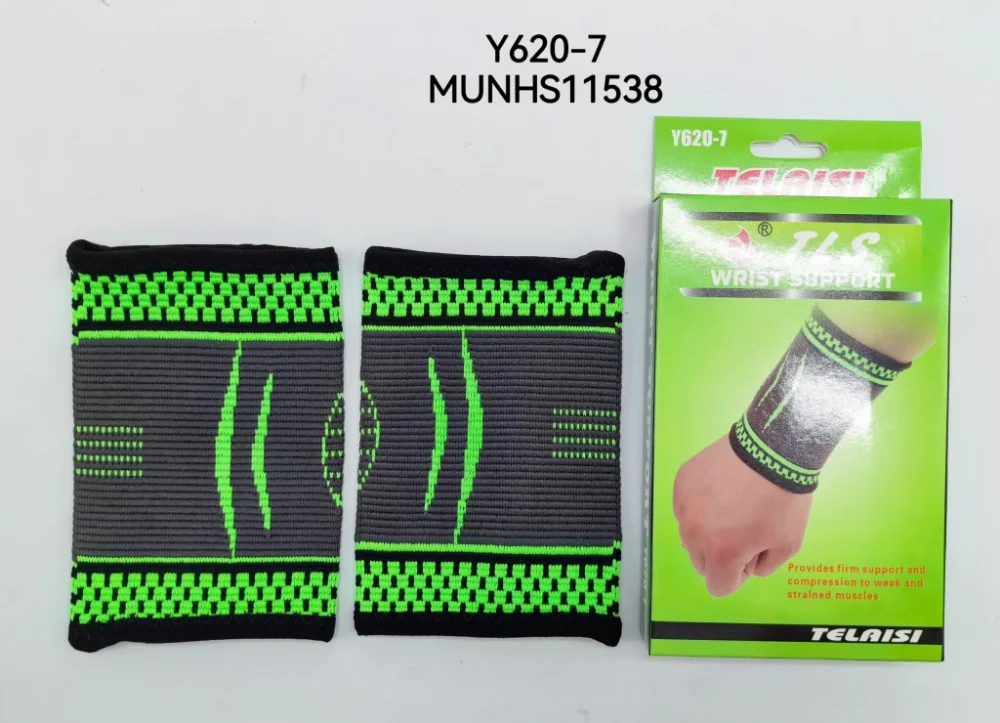 muñequera verde reahbilitacion hisport
