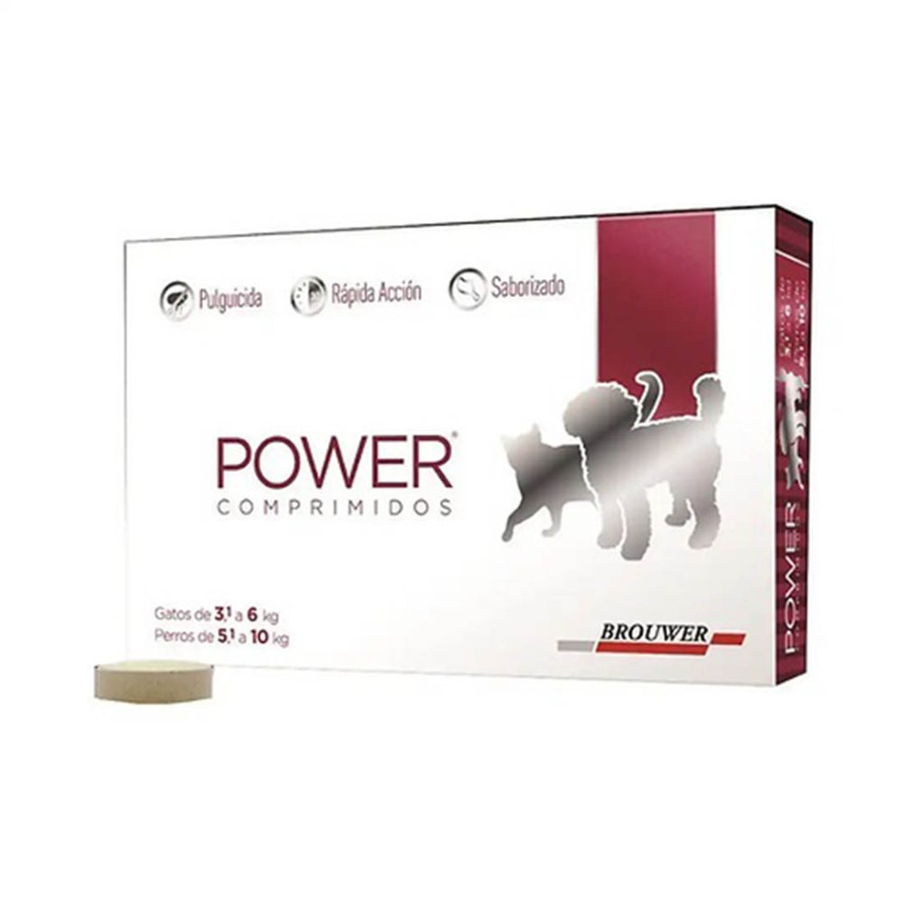 Power  comprimidos pulgas de 5 a 10KG