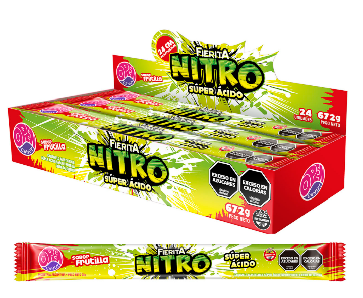 MASTICABLE OPEN CANDY 24CM NITRO 24u