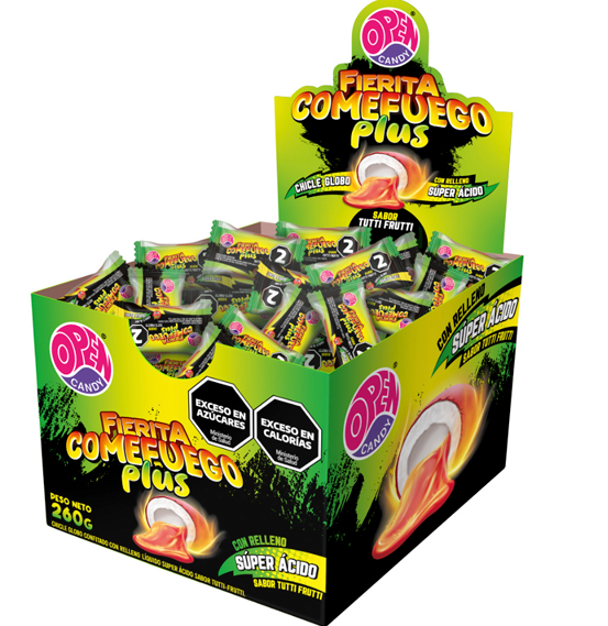 CHICLE COMEFUEGO PLUS 50u