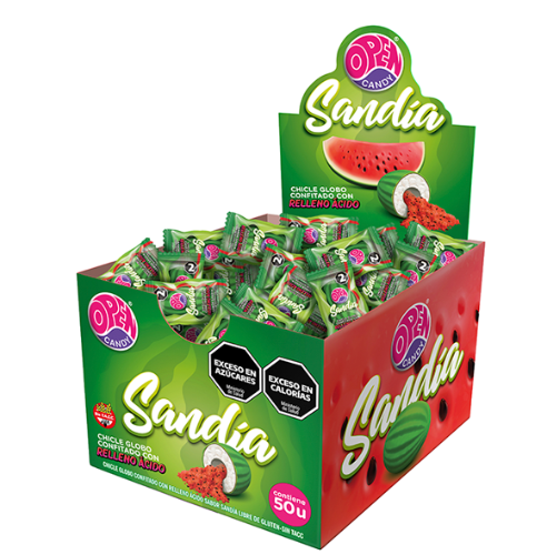CHICLE SANDIA DISPLAY 40u 4.5g