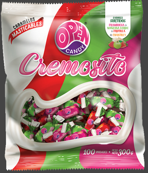 MASTICABLE OPEN CANDY CREMOSITO FTAS CHANT 300g 100u