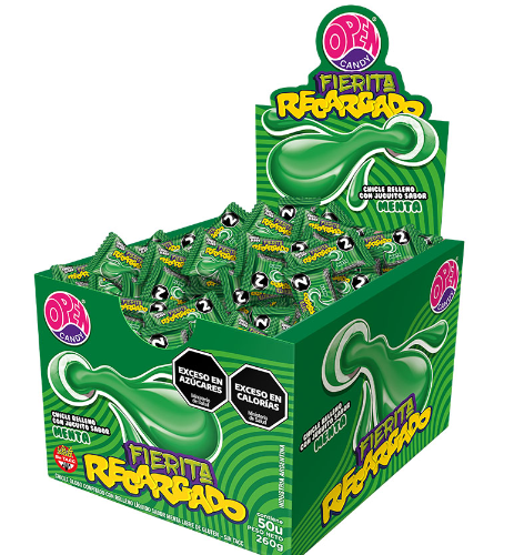 CHICLE FIERITA RECARGADO MENTA 50u